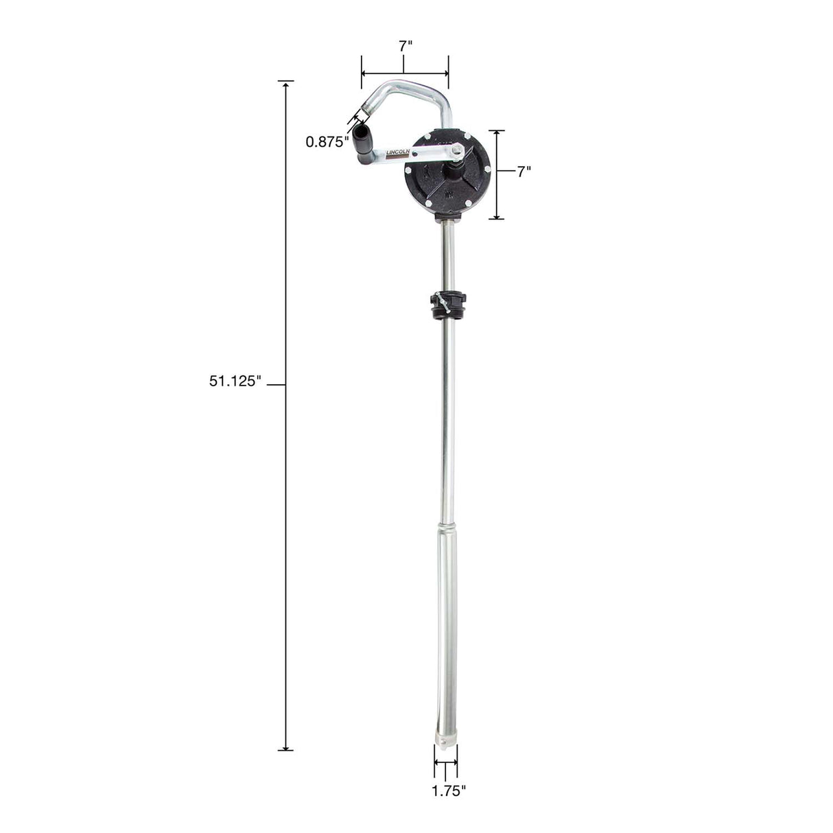 Lincoln Industrial 1385 Manual Rotary Pump for 55 Gallon Drums Additional Image 4
