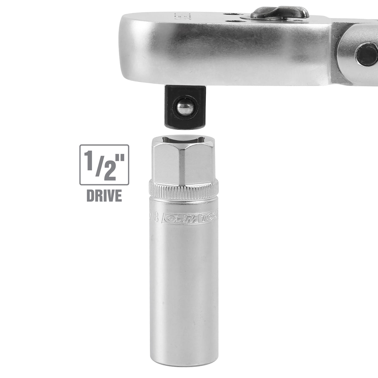 OEMTOOLS 22888 5/8 Inch 1/2in. Drive Magnetic Spark Plug Socket Additional Image 5