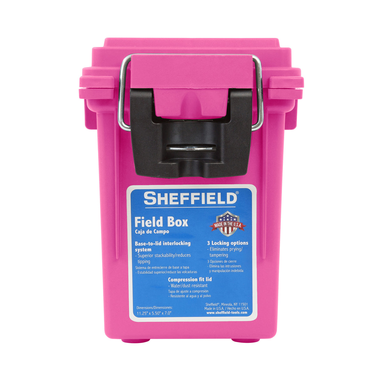 Sheffield 12631 Field Box- Pink, Made in the U.S.A. Additional Image 9