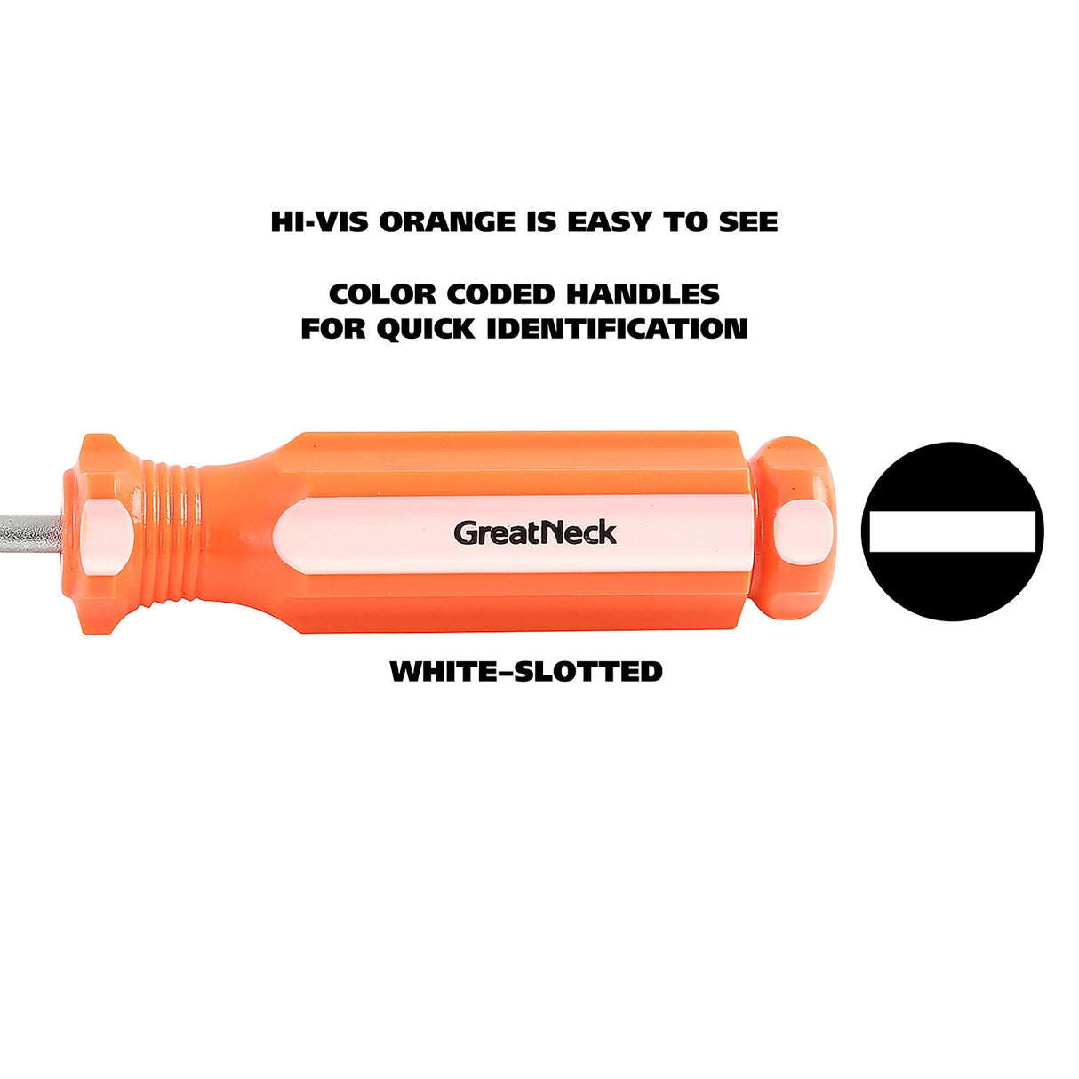 GreatNeck 73002 1/8 x 4 Inch Slotted Round Shank Cabinet Tip Screwdriver Additional Image 4