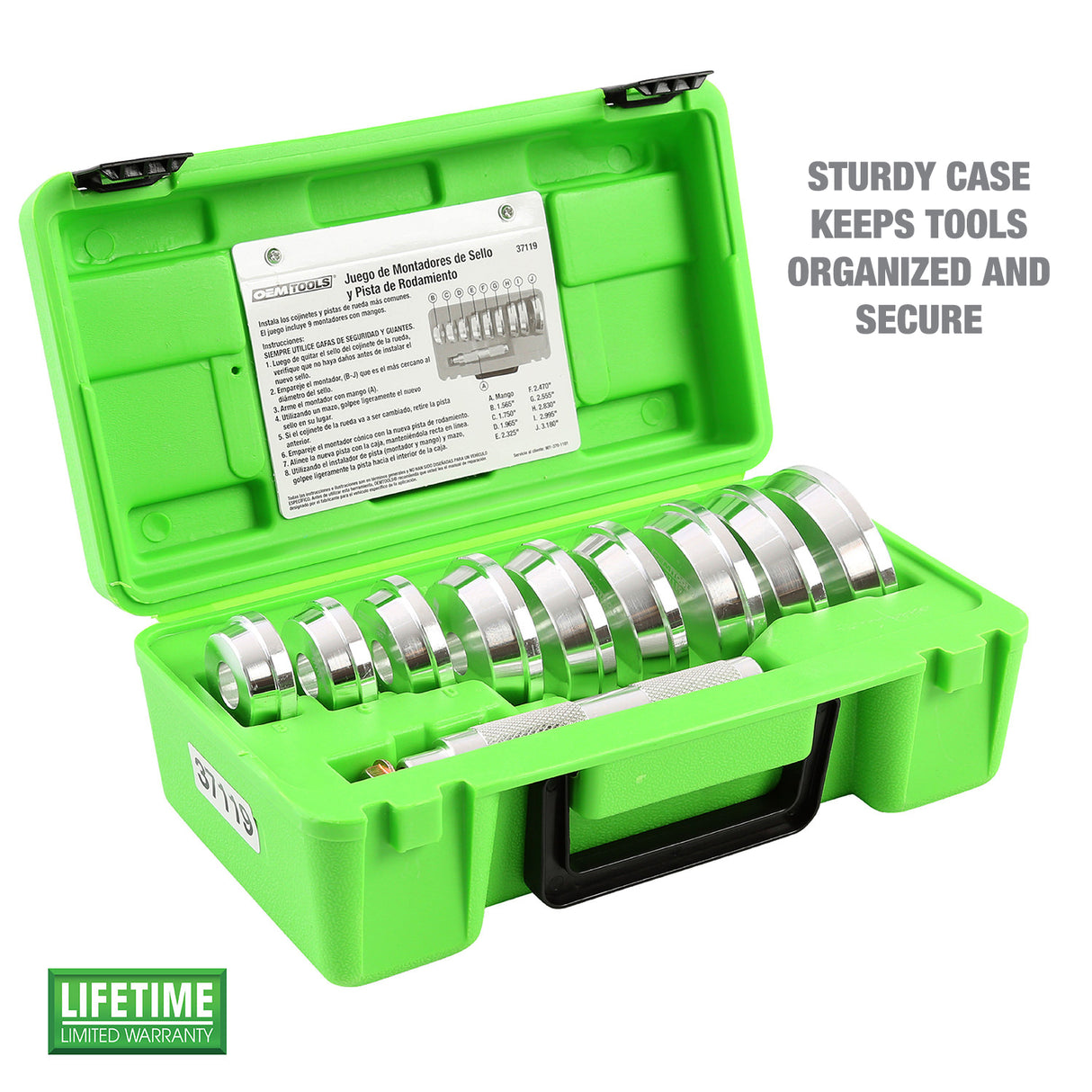 OEMTOOLS 37119 Bearing Race and Seal Master Driver Set Additional Image 1