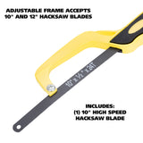 GreatNeck HF25 Aluminum Close Quarter Hacksaw (10 Inch) Additional Image 2