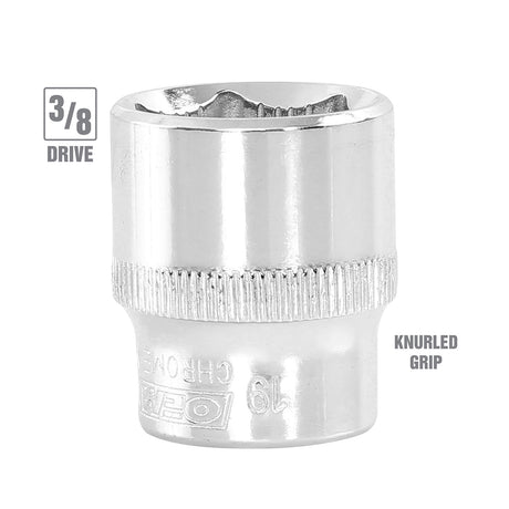 OEMTOOLS 25445 3/8in. Drive Super Grip Socket Set - Metric Additional Image 3