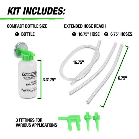 OEMTOOLS 25036 Bleed-O-Matic One-Man Brake Bleeder Kit Additional Image 5