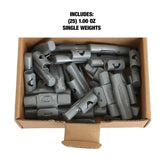 OEMTOOLS 23221 1.00 Oz. MC Style Steel Wheel Weight - 1 Box of 25 Additional Image 4