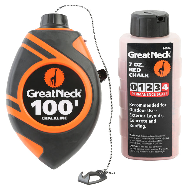 GreatNeck 74602 6-to-1 Chalk Reel w/Red Chalk Main Image