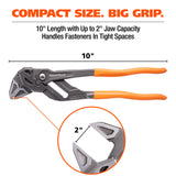 GreatNeck 68402 10in. Pliers Wrench Additional Image 1