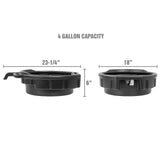 OEMTOOLS 87033 4 Gallon Oil Drain Pan - Black Additional Image 1