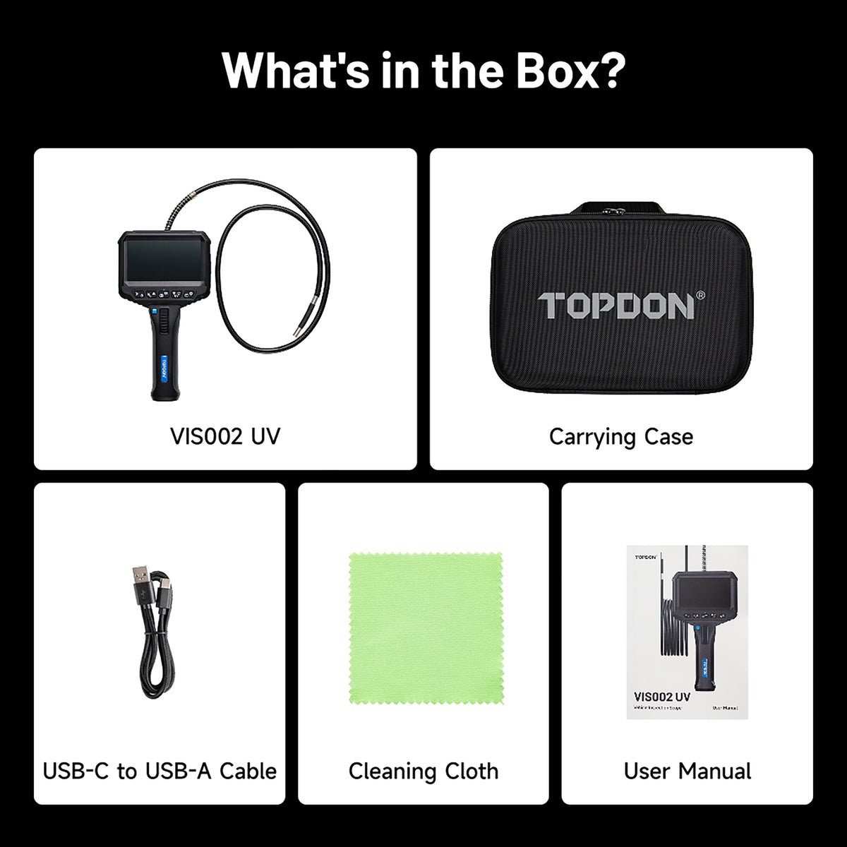 TopDon VIS002 UV Dual-Light Borescope with UV Leak Detection Additional Image 7