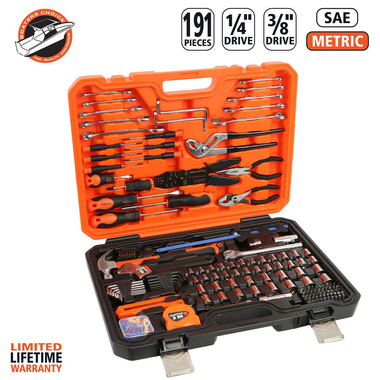 GreatNeck MS191 Mariner's Tool Set (191 Piece) Additional Image 1