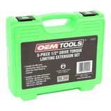 OEMTOOLS 24220 5 Piece 1/2in. Drive Torque Limiting Extension Set Additional Image 6