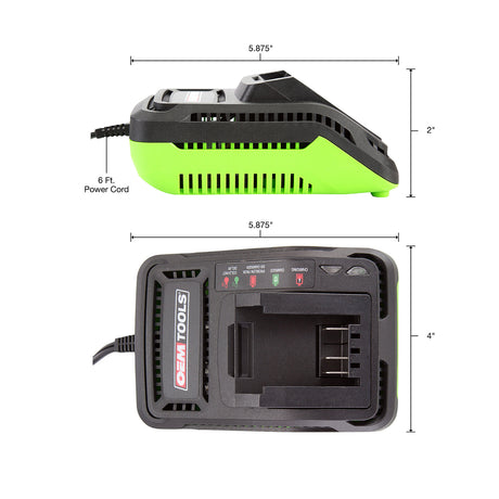 OEMTOOLS 27333B 20V Li-ion Battery Charger Additional Image 2