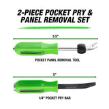 OEMTOOLS 24163 2-Piece Mini Pry Bar and Panel Removal Tool Set Additional Image 1