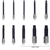 OEMTOOLS 23519 10 Piece Extra Long Triple Square Bit Socket Set Additional Image 3