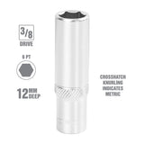 OEMTOOLS 22326 12 mm 3/8 Inch Drive Deep Socket Additional Image 1