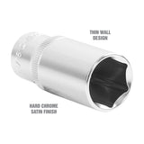 OEMTOOLS 22349 3/8 Inch Drive Deep Socket (13/16 Inch) Additional Image 2
