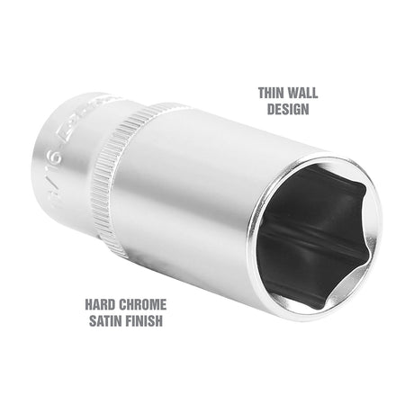 OEMTOOLS 22349 3/8 Inch Drive Deep Socket (13/16 Inch) Additional Image 2