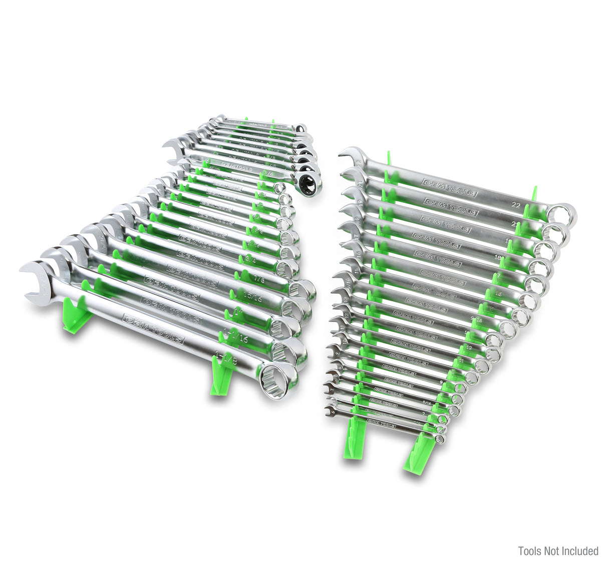 OEMTOOLS 22217 40 Wrench Magnetic Organizing Rails-Green Additional Image 5