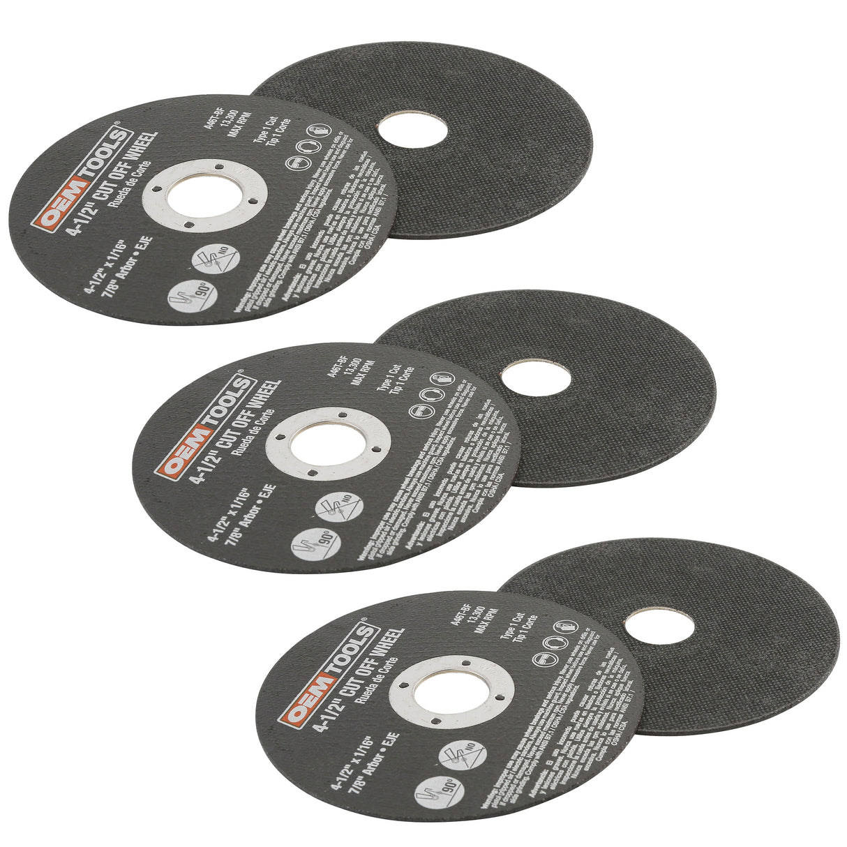 OEMTOOLS 26510 4.5X1/16X7/8 Cut Off Wheel - Pack of 6 Main Image