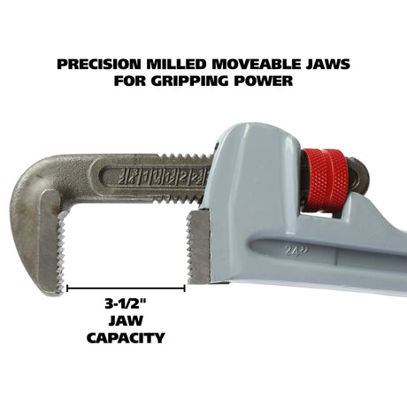 GreatNeck APW24 Aluminum Pipe Wrench (24 Inch) Additional Image 2
