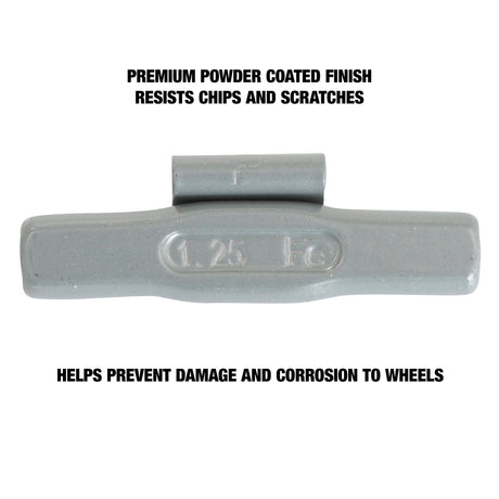 OEMTOOLS 23226 1.25 Oz. P Style Steel Wheel Weigh t- 1 Box of 25 Additional Image 3
