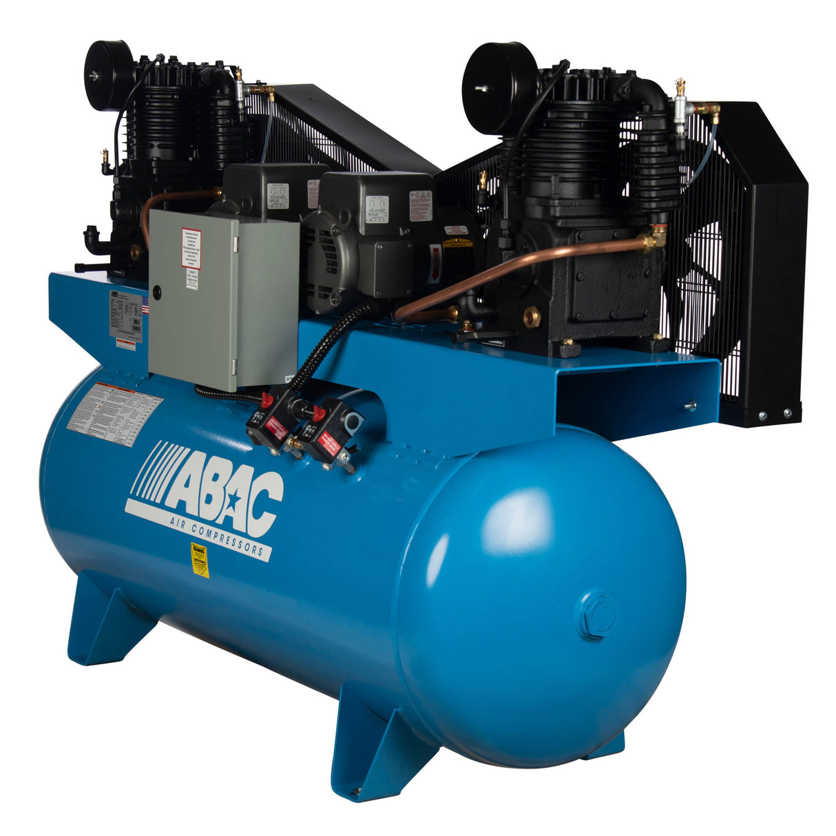 ABAC ABC7-43120HD 7.5 HP Duplex 2x7.5 460V 3Ph Air Compressor Additional Image 2