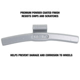 OEMTOOLS 23310 60 gm. IW Style Steel Wheel Weight - 1 Box of 25 Additional Image 3