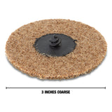 OEMTOOLS 22518 Twist Lock Surface Prep Discs 3in. Coarse (25 Pack) Additional Image 4