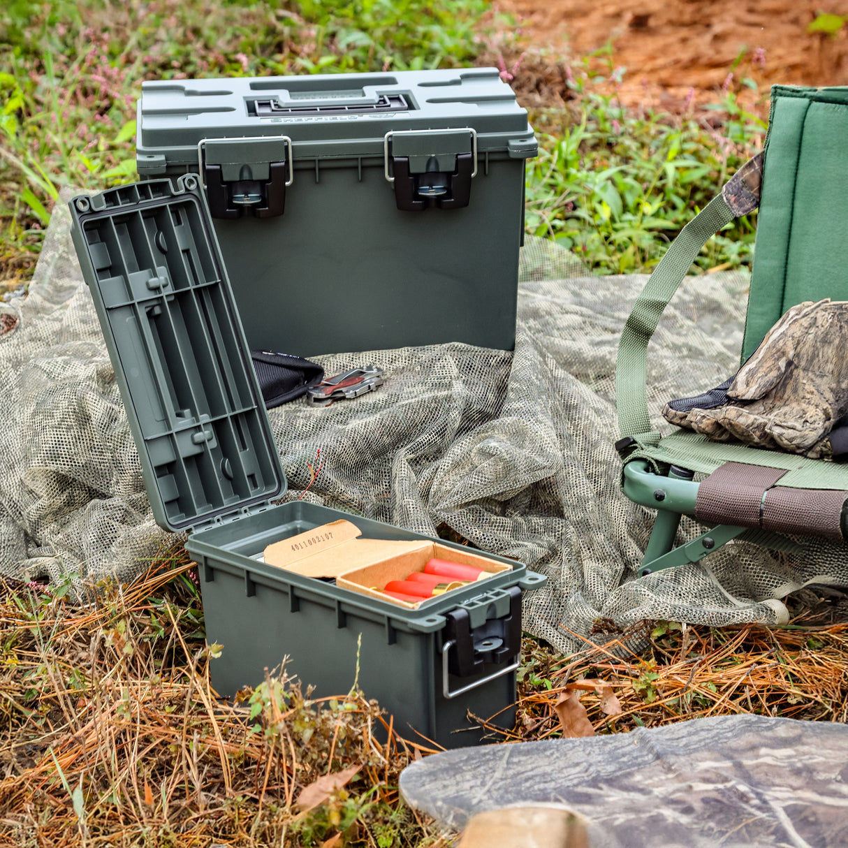 Sheffield 12713 2PK Nested Field Box Set-Olive Drab Green Additional Image 7