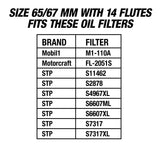 OEMTOOLS 87142 65 mm and 14 Flute Oil Filter Wrench Additional Image 7