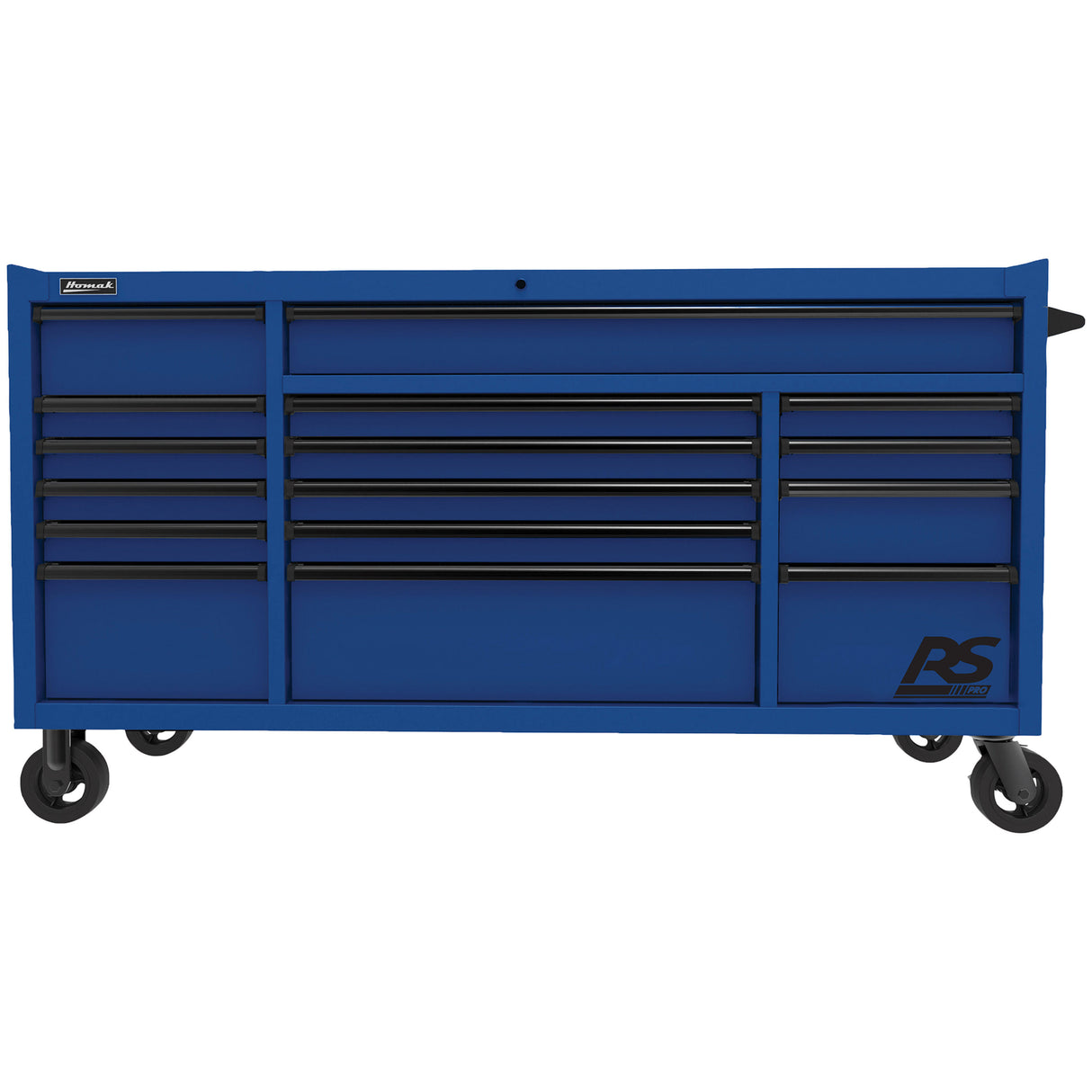 Homak 72in. RS Pro 16 Drawer Roller Cabinet-Blue Main Image
