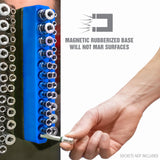 OEMTOOLS 22489 6 Pack Set Metric and SAE Magnetic Socket Tray Set - Red and Blue Additional Image 7
