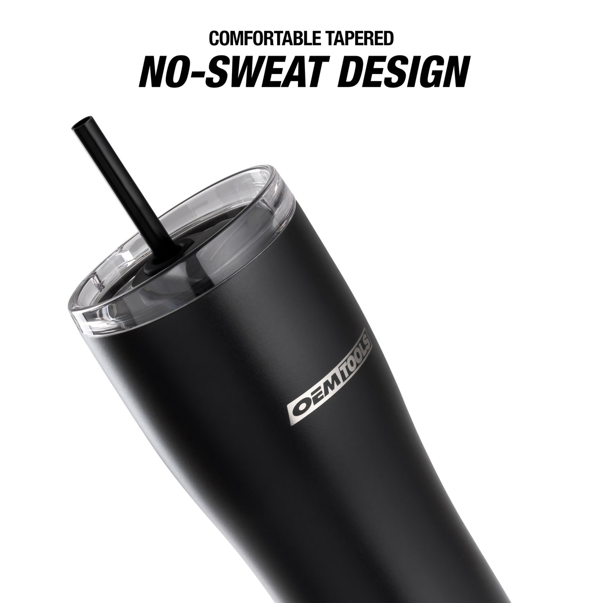 OEMTOOLS 26047  20 Oz. Stainless Steel Double Wall Tumbler - Black Additional Image 5