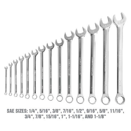 OEMTOOLS 23993 14 Piece Combo Wrench Set (SAE) Additional Image 3