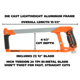 GreatNeck 74006 Heavy-Duty High-Tension Hacksaw Additional Image 1