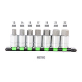 OEMTOOLS 22998 1/2 Inch Drive Metric Hex Bit Socket Set (7 Piece) Additional Image 1