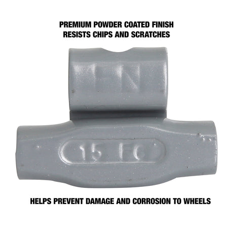 OEMTOOLS 23242 15 gm. FN Style Steel Wheel Weight - 1 Box of 25 Additional Image 3