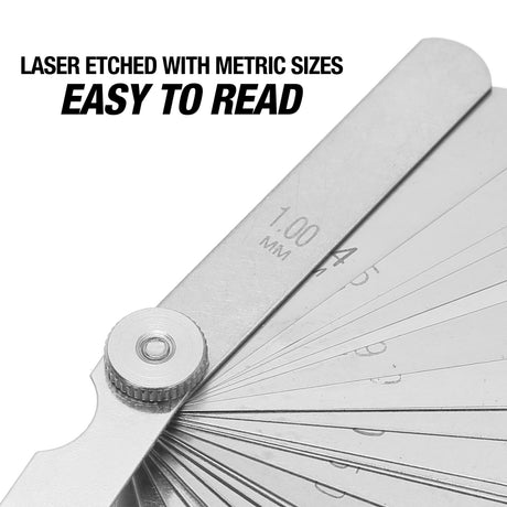 OEMTOOLS 25345 Metric Feeler Gauge with 25-Blade Additional Image 4