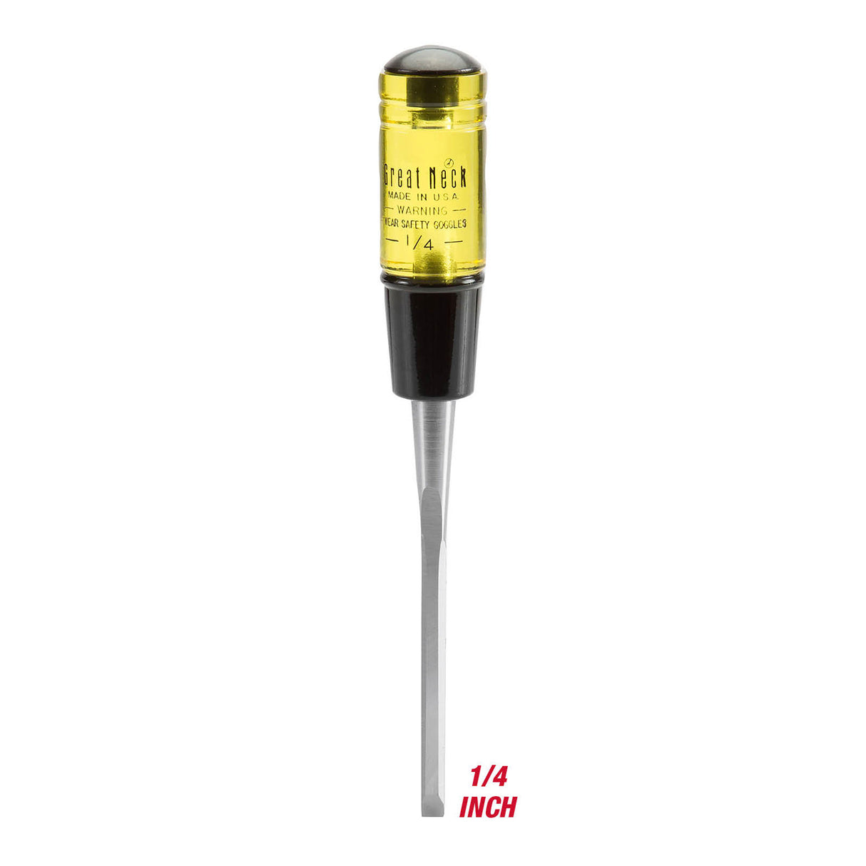 GreatNeck 1041 Professional Quality Wood Chisel (1/4 Inch) Additional Image 1