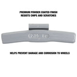 OEMTOOLS 23268 2.25 oz. T Style Steel Wheel Weight - 1 Box of 25 Additional Image 3