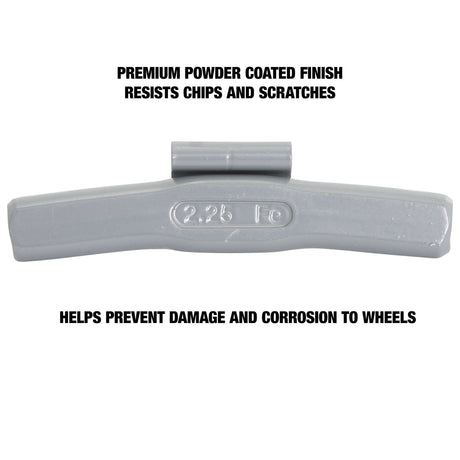 OEMTOOLS 23268 2.25 oz. T Style Steel Wheel Weight - 1 Box of 25 Additional Image 3