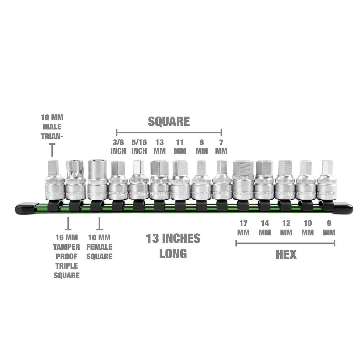 OEMTOOLS 25374 Drain Plug Socket Set Additional Image 1