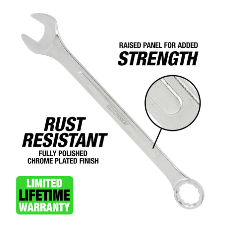 OEMTOOLS 22100 6 Piece SAE Jumbo Combination Wrench Set (1-1/16in. – 1-7/16in.) Additional Image 1