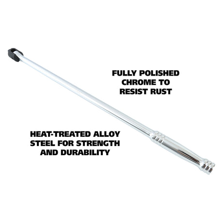 GreatNeck 38005 1/2in. Drive 24-Inch Breaker Bar with Flex Head Additional Image 2