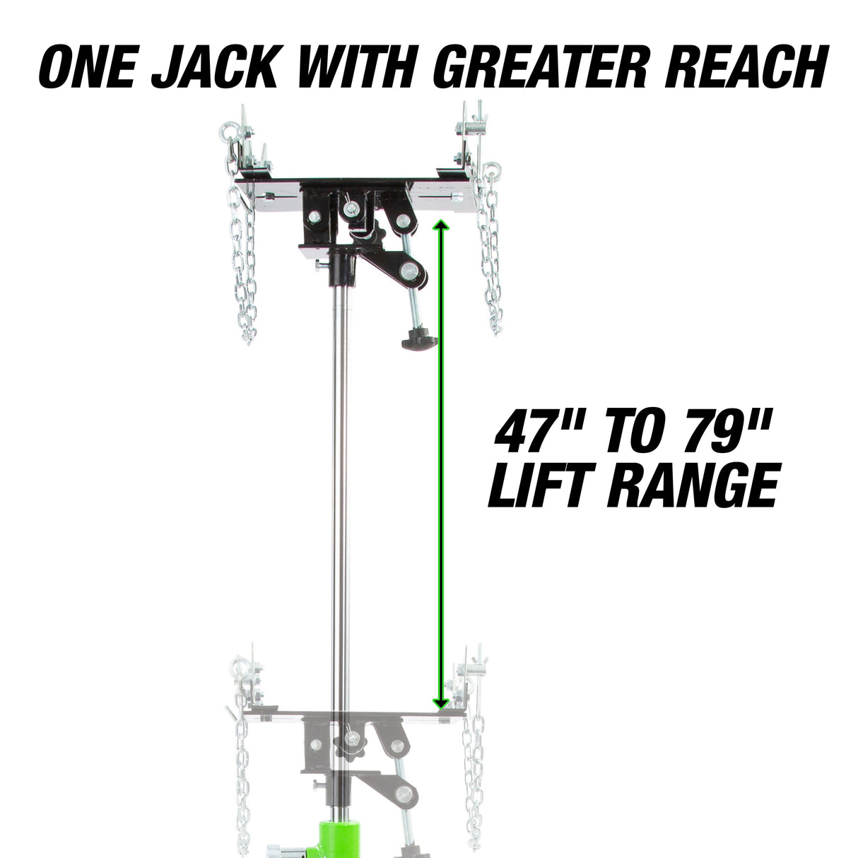 OEMTOOLS 24844 1100 Lb. High Lift Transmission Jack Additional Image 4