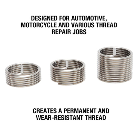 OEMTOOLS 25644 Thread Repair Insert - Metric M14 - 1.25 (10 Piece) Additional Image 2
