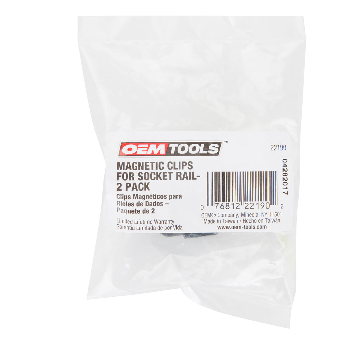 OEMTOOLS 22190 2-Piece Socket Rail Magnetic Clips Additional Image 3