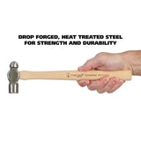 GreatNeck BP8 Ball Peen Hammer (8 Oz.) with Hickory Handle Additional Image 5