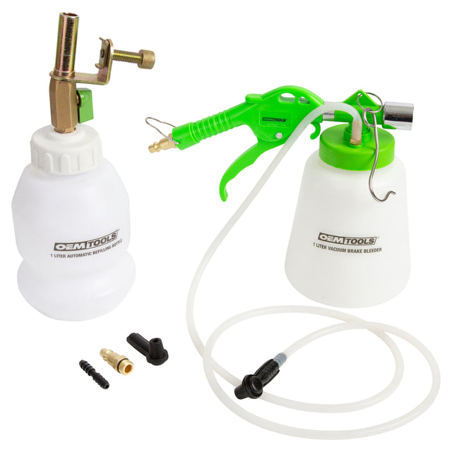 OEMTOOLS 22505 1 Liter Pneumatic Brake Bleeder with Refill Bottle Main Image