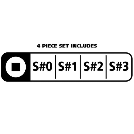 GreatNeck 73731 Square Driver Set (4 Piece) Additional Image 7